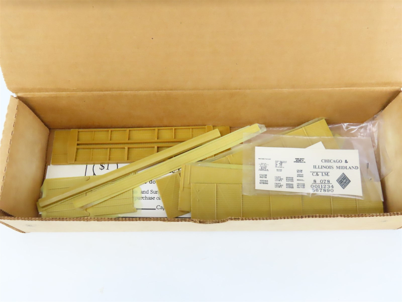 HO Scale Sunshine Models Resin Kit #7.1 Undecorated C&IM Mather Box Car