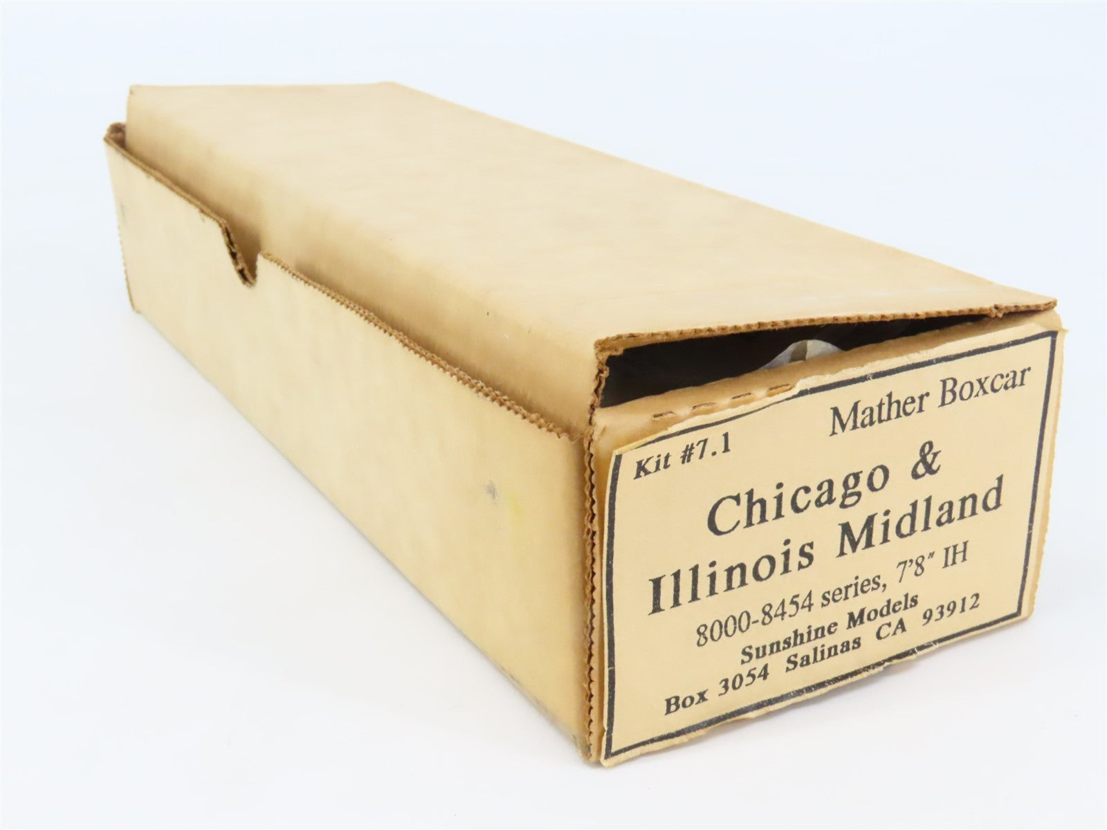 HO Scale Sunshine Models Resin Kit #7.1 Undecorated C&IM Mather Box Car