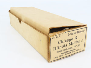 HO Scale Sunshine Models Resin Kit #7.1 Undecorated C&IM Mather Box Car