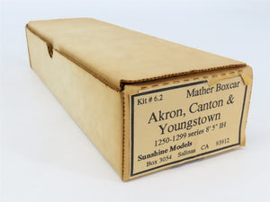 HO Scale Sunshine Models Resin Kit #6.2 Undecorated ACY Mather Box Car
