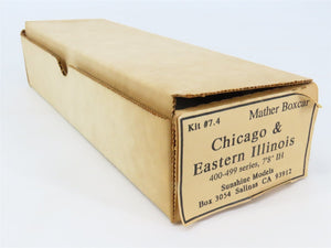 HO Scale Sunshine Models Resin Kit #7.4 Undecorated C&EI Mather Box Car