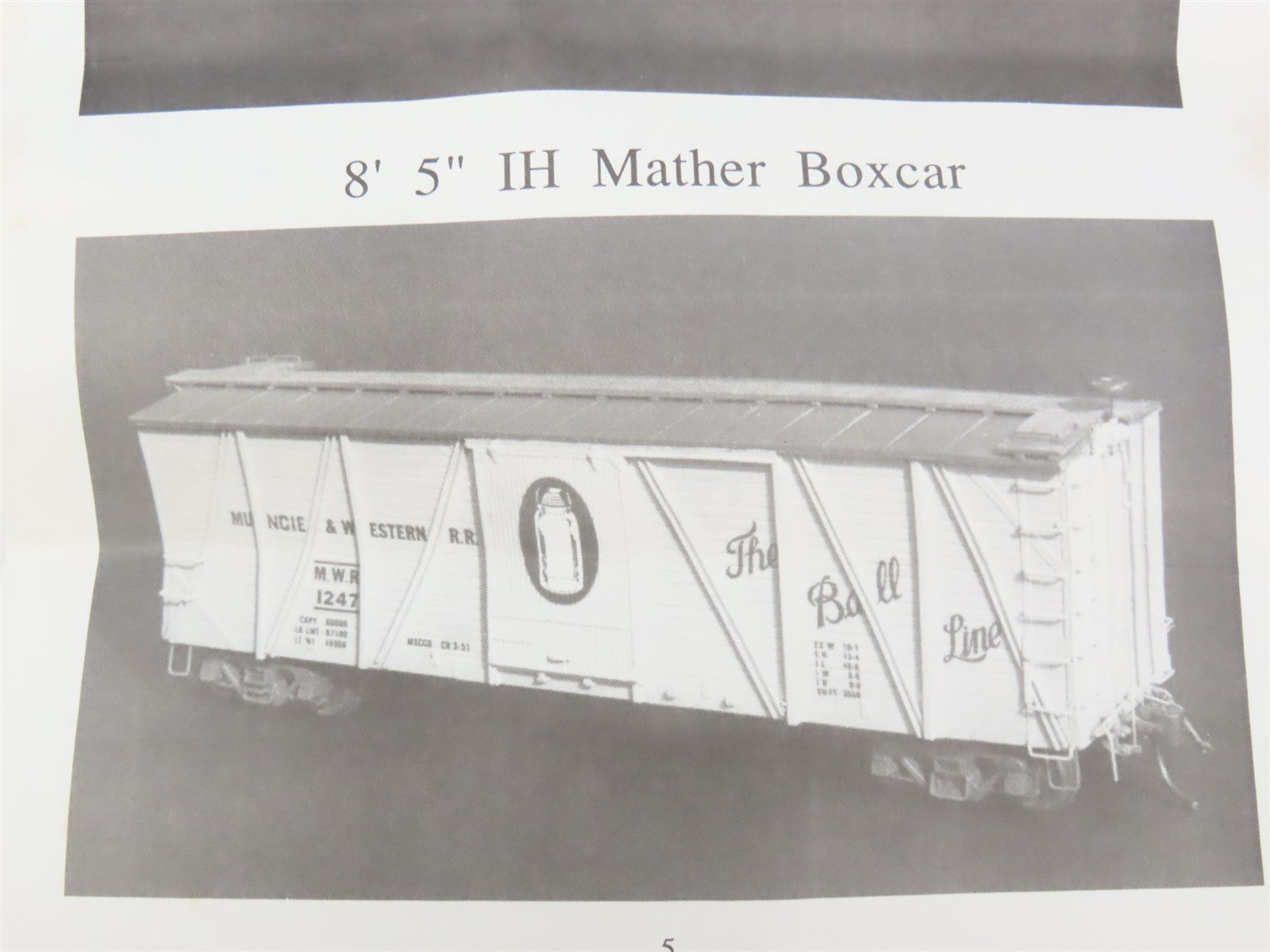 HO Sunshine Models Resin Kit #7.3 Undecorated MRS & IN Mather Box Car 2-Pack