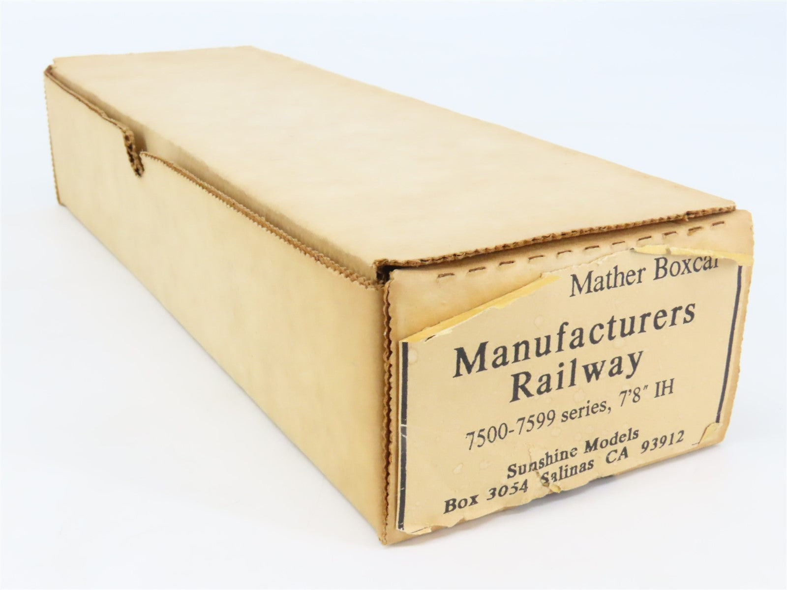 HO Sunshine Models Resin Kit #7.3 Undecorated MRS & IN Mather Box Car 2-Pack
