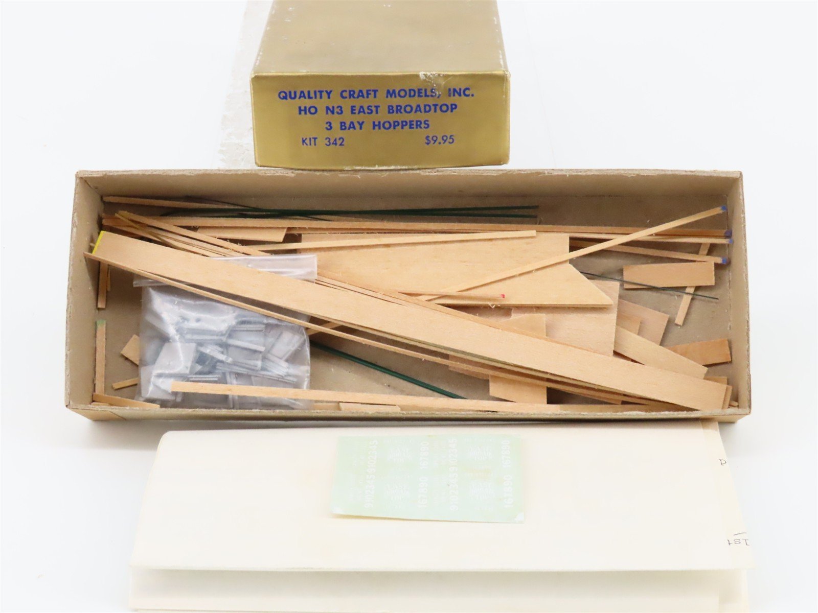 HOn3 Quality Craft Models 2 in 1 Kit No 342 EBT East Broad Top 3-Bay Hoppers