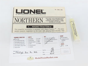 O Gauge 3-Rail Lionel 6-3100 GN Great Northern 4-8-4 Steam Locomotive #3100