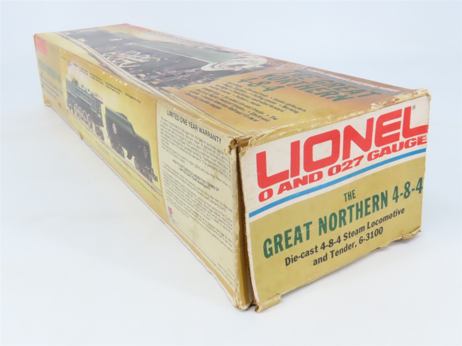 O Gauge 3-Rail Lionel 6-3100 GN Great Northern 4-8-4 Steam Locomotive #3100