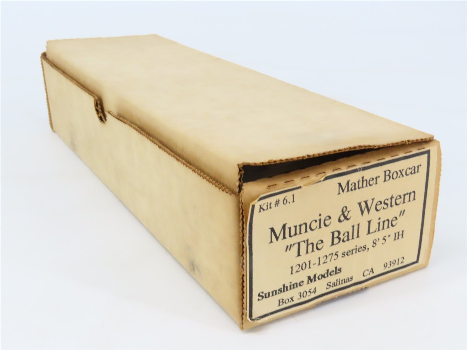HO Scale Sunshine Models Resin Kit #6.1 Undecorated MWR Mather Box Car