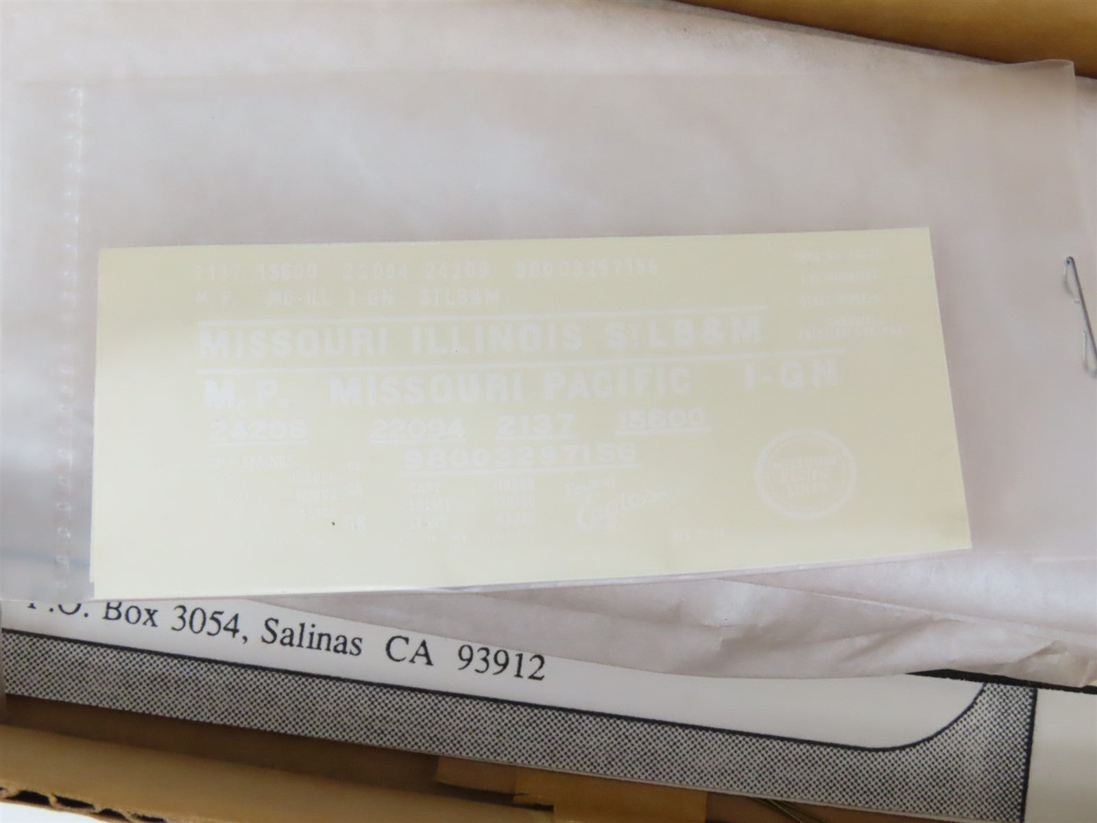 HO Scale Sunshine Models Resin Kit Undecorated MP 45' Panel Side Gondola