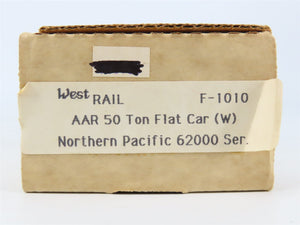 HO West Rail Kit #F-1010 Undecorated NP Northern Pacific AAR 50-Ton Flat Car