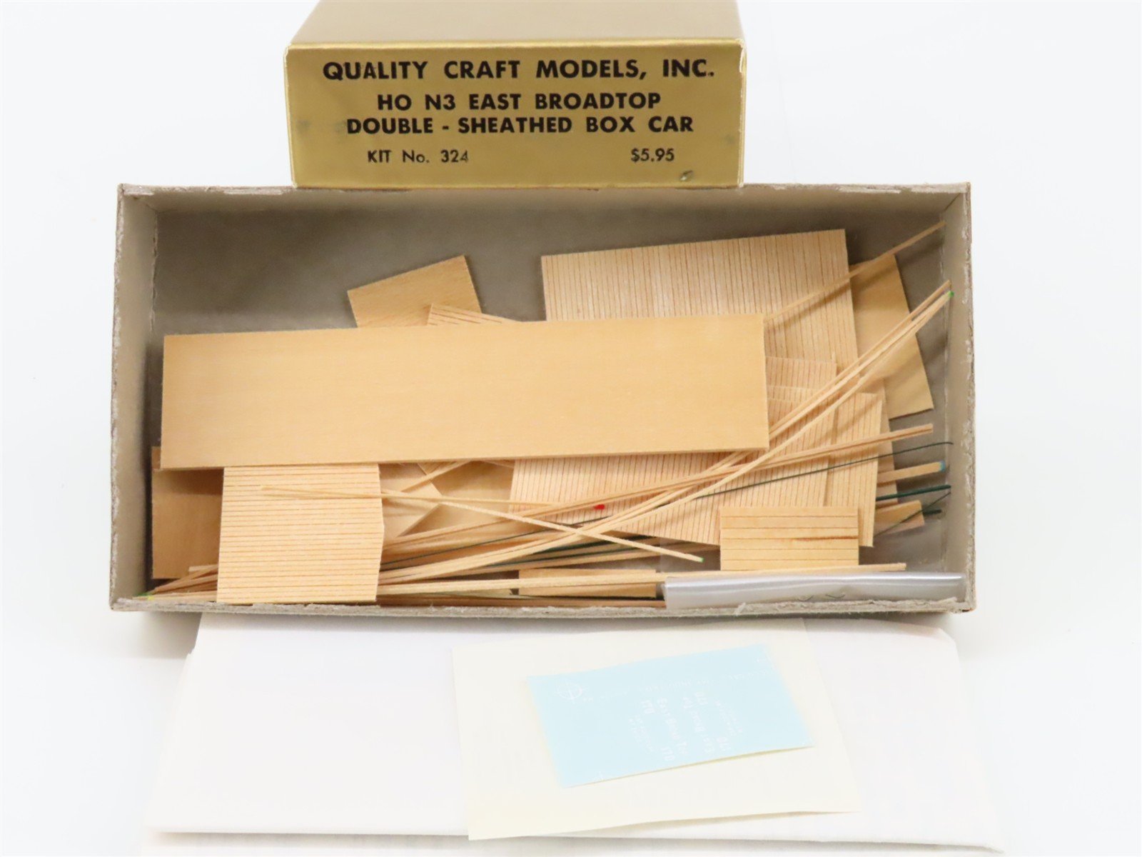 HOn3 Scale Quality Craft Models Kit No 324 East Broad Top Box Car #170