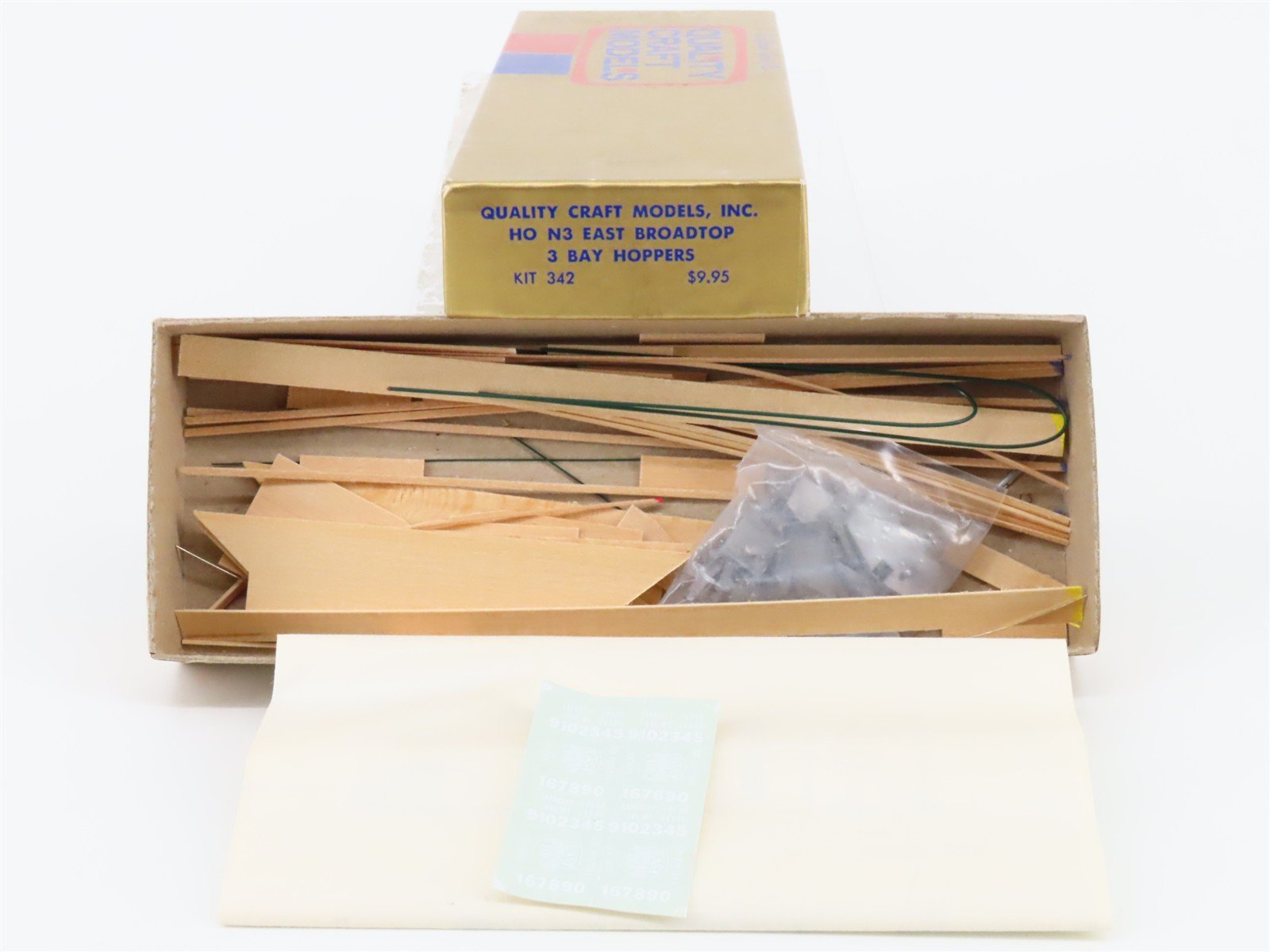 HOn3 Scale Quality Craft Models 2 in 1 Kit 342 EBT East Broad Top 3-Bay Hoppers