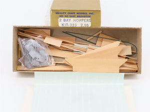 HOn3 Scale Quality Craft Models 2 in 1 Kit 323 EBT East Broad Top 2-Bay Hoppers