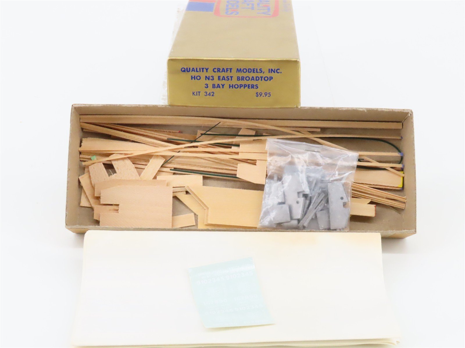 HOn3 Scale Quality Craft Models 2 in 1 Kit 342 EBT East Broad Top 3-Bay Hoppers