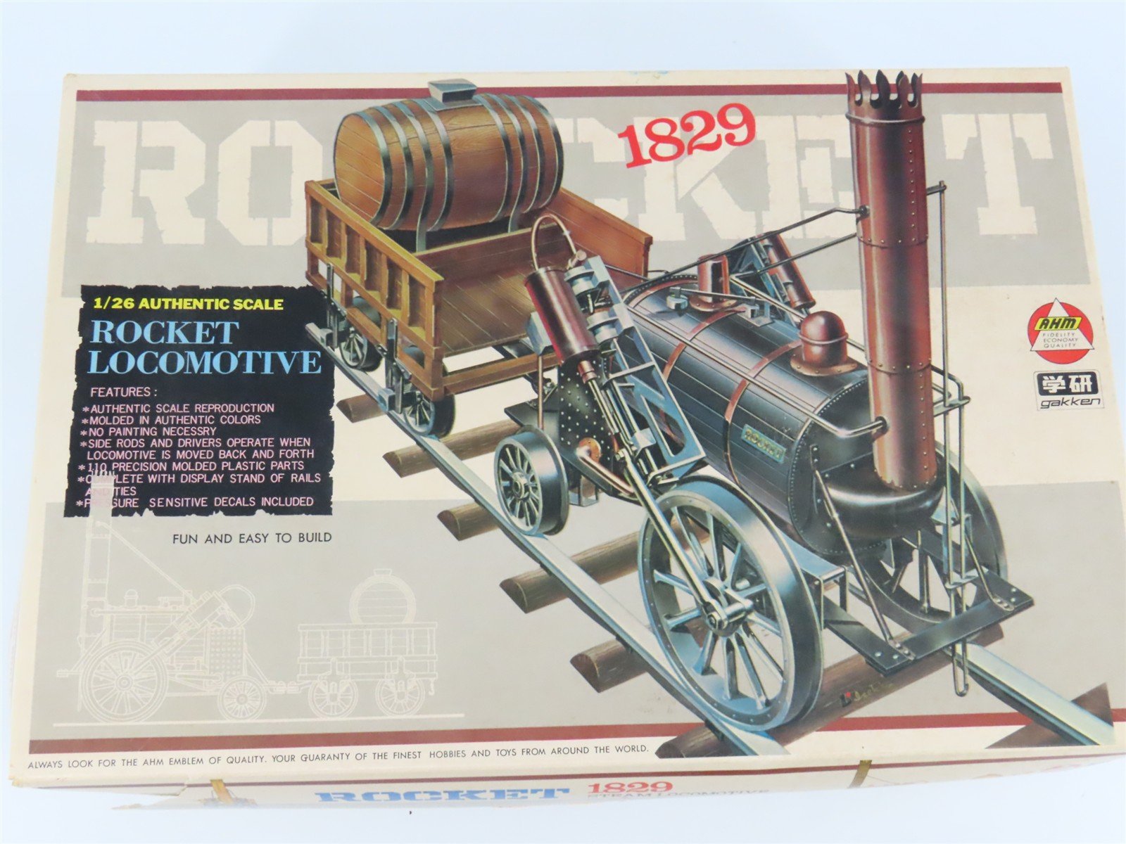 1:26 Scale AHM K301-598 1829 Rocket Steam Locomotive Kit STATIC MODEL