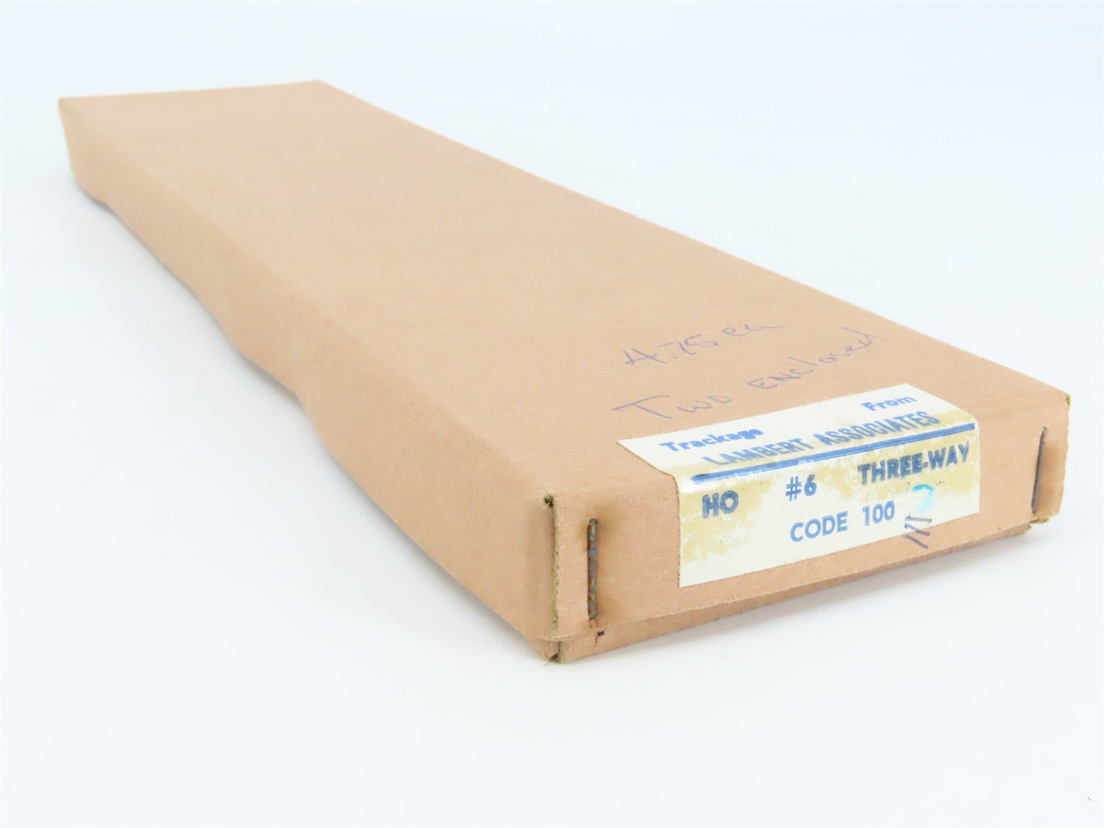 HO Scale Lambert #6 Code 100 Three-Way Switch Track Piece 2-Pack