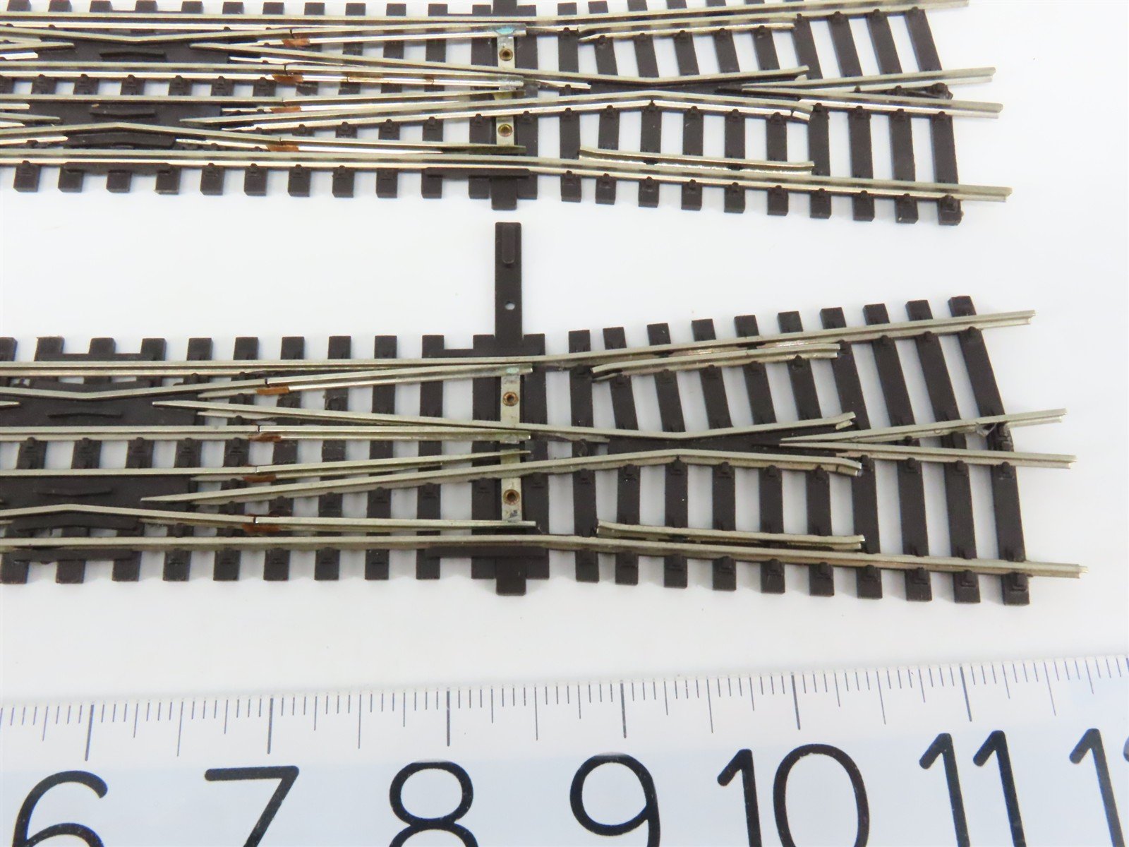 HO Scale Lambert #6 Code 100 Double-Slip Crossing Track Piece 2-Pack