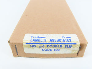 HO Scale Lambert #6 Code 100 Double-Slip Crossing Track Piece 2-Pack