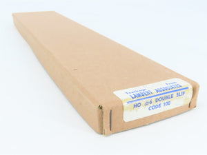 HO Scale Lambert #6 Code 100 Double-Slip Crossing Track Piece 2-Pack