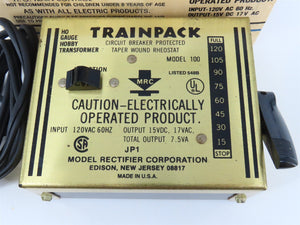 MRC Model 100 DC Trainpack Transformer