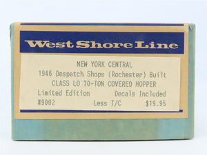 HO Scale West Shore Line Resin Kit #9002 Undecorated NYC 2-Bay Covered Hopper