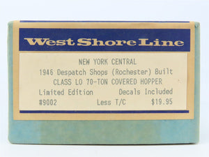 HO Scale West Shore Line Resin Kit #9002 Undecorated NYC 2-Bay Covered Hopper