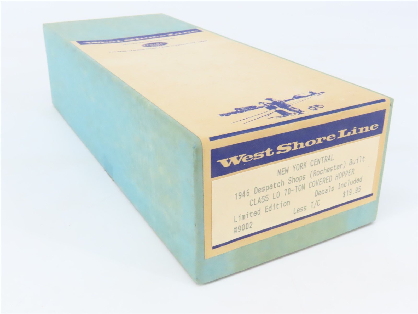 HO Scale West Shore Line Resin Kit #9002 Undecorated NYC 2-Bay Covered Hopper