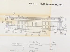 HO LaBelle Kit HO79 Undecorated Niles Freight Motor Electric Rail Car -UNPOWERED