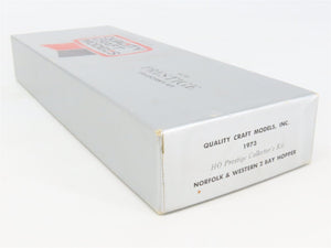 HO Scale Quality Craft Craftsman Kit Undecorated N&W 2-Bay Open Hopper