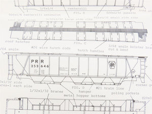 HO Scale Quality Craft Craftsman Kit Undecorated PRR 5-Bay 51' Covered Hopper