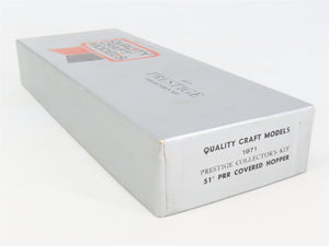 HO Scale Quality Craft Craftsman Kit Undecorated PRR 5-Bay 51' Covered Hopper