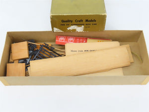 HO Scale Quality Craft Craftsman Kit Undecorated PRR 50' Cushioned Box Car