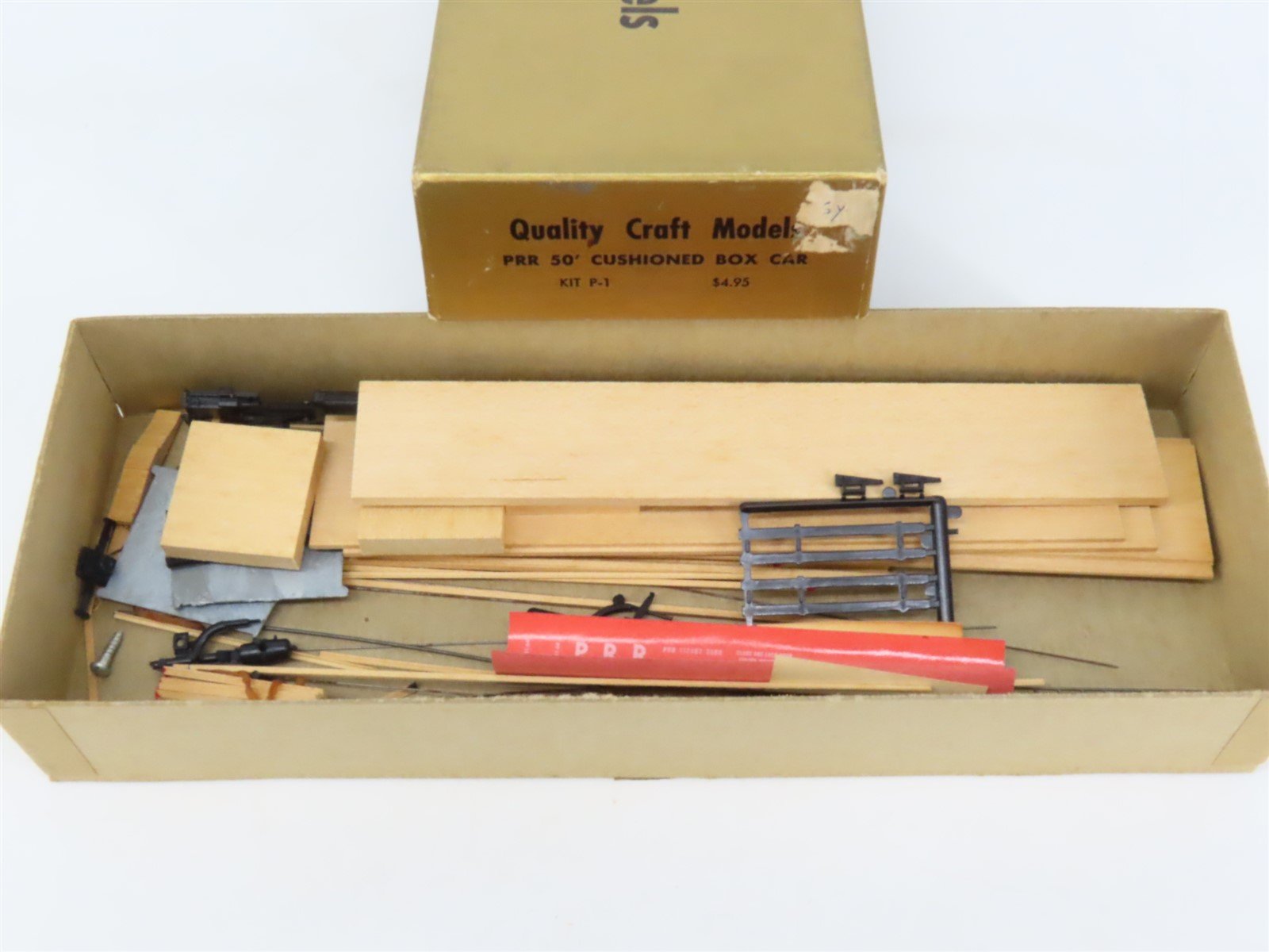 HO Scale Quality Craft Craftsman Kit #P-1 Undecorated PRR 50' Cushioned Box Car