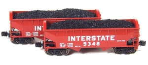 Z Scale FULL THROTTLE FT3603 INT Interstate 33' Peak-End Hoppers w/Load - Set #1
