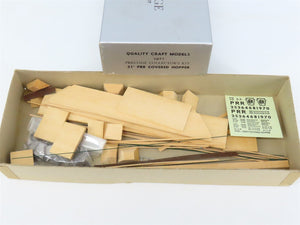 HO Scale Quality Craft Craftsman Kit Undecorated PRR 5-Bay 51' Covered Hopper