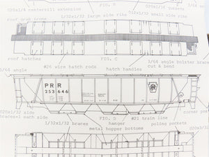 HO Scale Quality Craft Craftsman Kit Undecorated PRR 5-Bay 51' Covered Hopper
