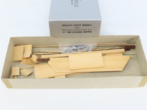 HO Scale Quality Craft Craftsman Kit Undecorated PRR 5-Bay 51' Covered Hopper