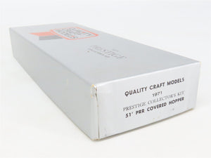 HO Scale Quality Craft Craftsman Kit Undecorated PRR 5-Bay 51' Covered Hopper