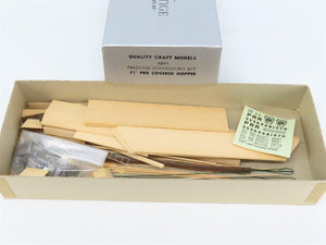 HO Scale Quality Craft Craftsman Kit Undecorated PRR 5-Bay 51' Covered Hopper