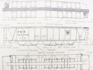 HO Scale Quality Craft Craftsman Kit Undecorated PRR 5-Bay 51' Covered Hopper