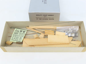 HO Scale Quality Craft Craftsman Kit Undecorated PRR 5-Bay 51' Covered Hopper