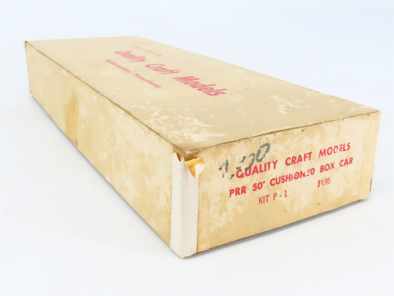 HO Scale Quality Craft Craftsman Kit #P-1 Undecorated PRR 50' Cushioned Box Car