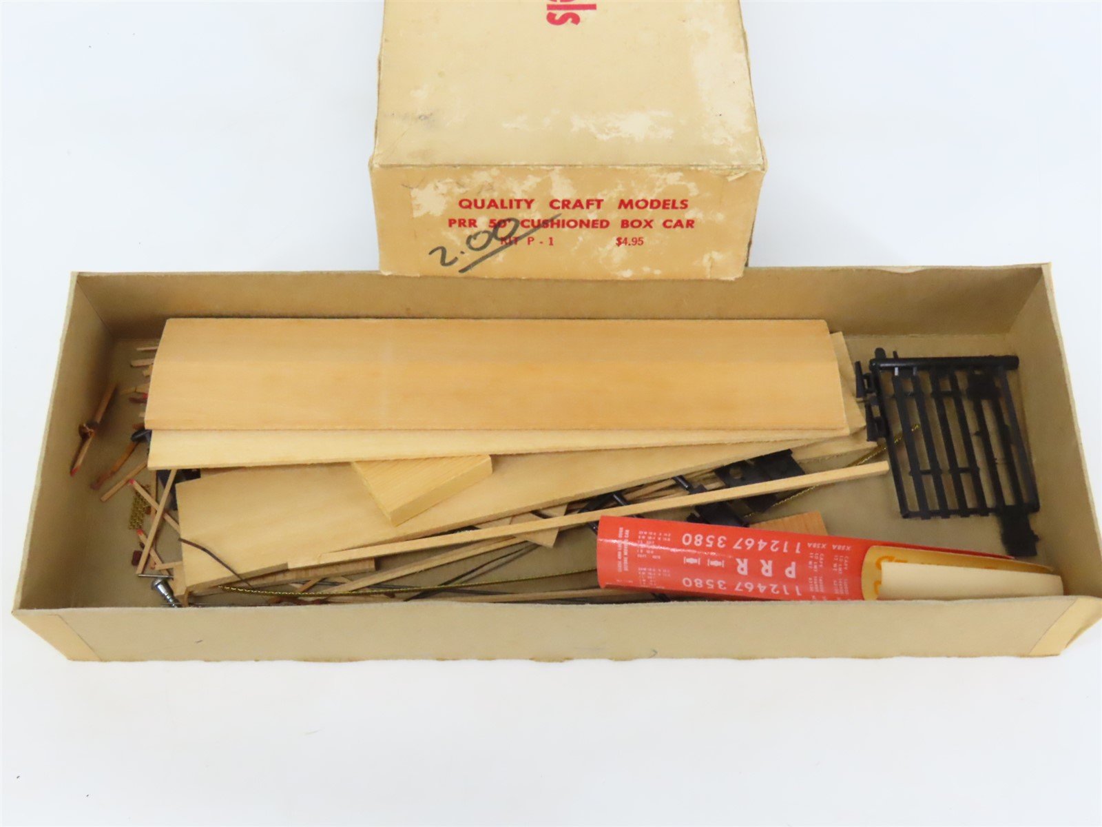 HO Scale Quality Craft Craftsman Kit #P-1 Undecorated PRR 50' Cushioned Box Car