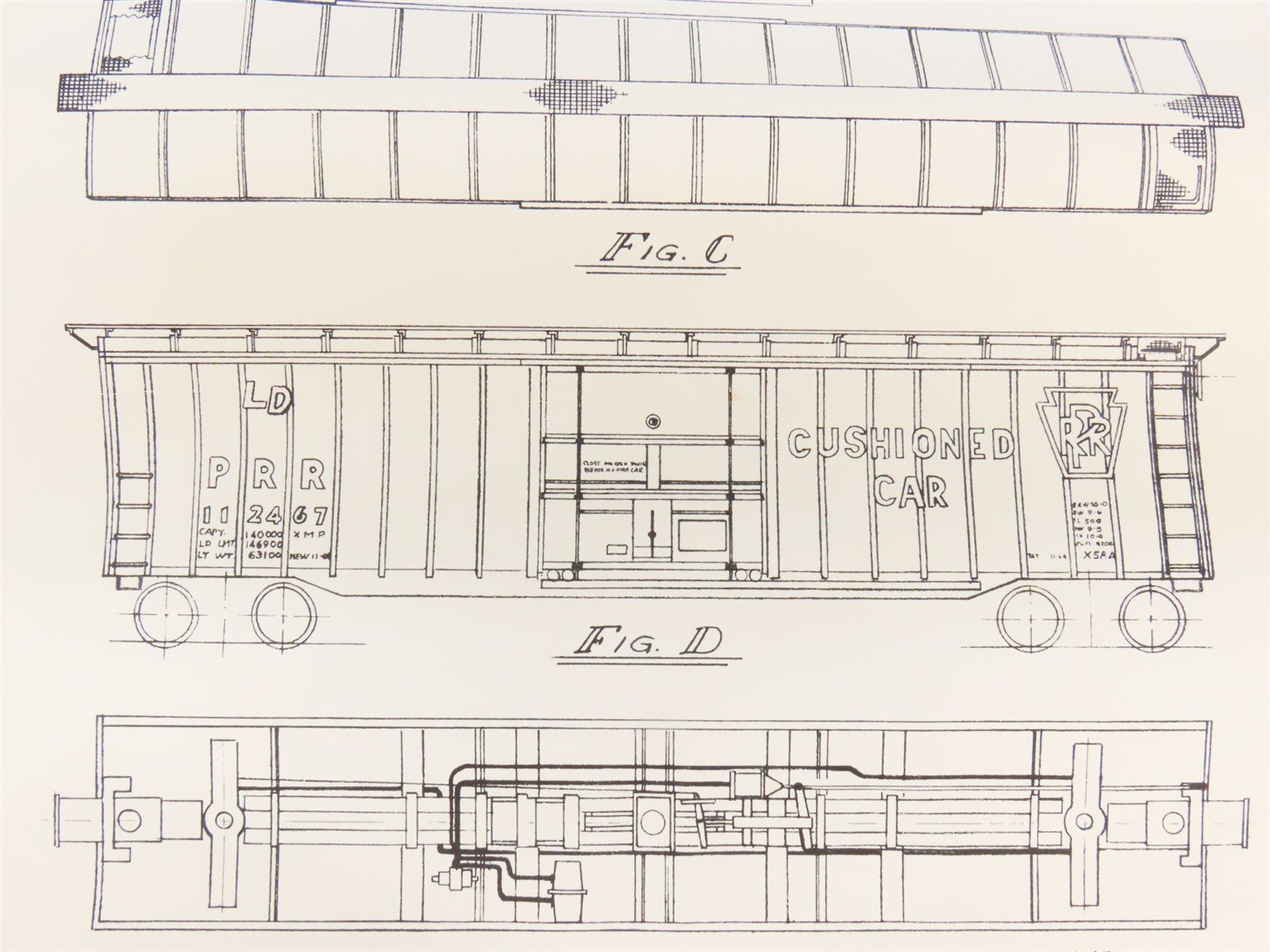 HO Scale Quality Craft Craftsman Kit #P-1 Undecorated PRR 50' Cushioned Box Car