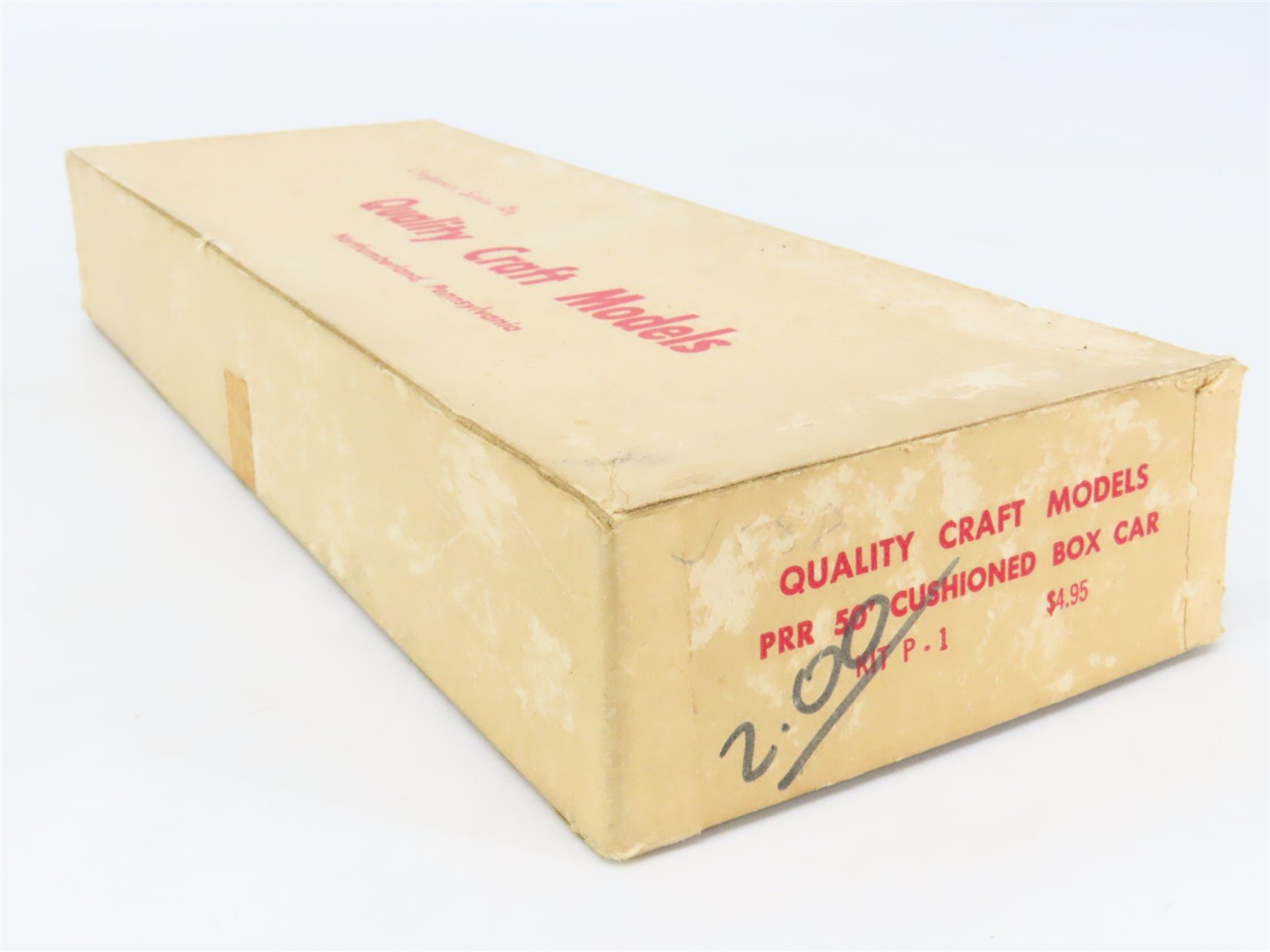 HO Scale Quality Craft Craftsman Kit #P-1 Undecorated PRR 50' Cushioned Box Car