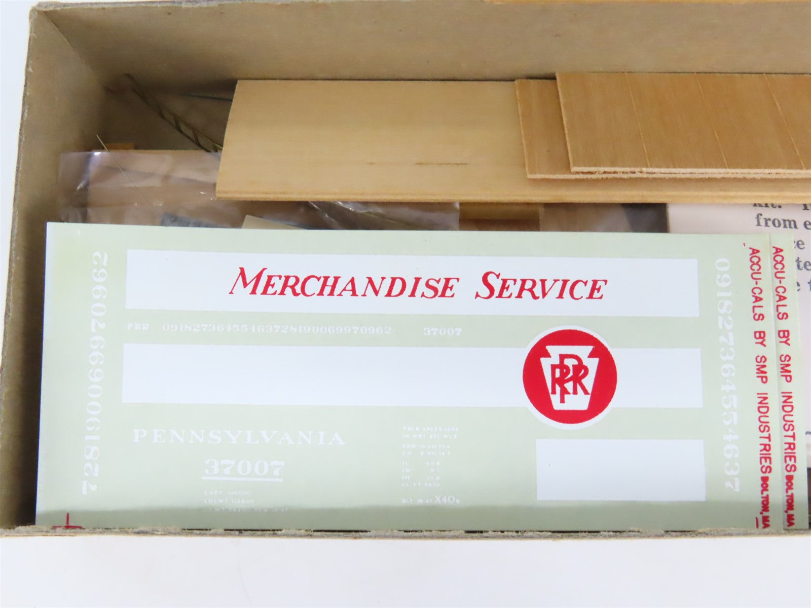 HO Scale Empire City Craftsman Kit Undecorated PRR Merchandise 60' Box Car