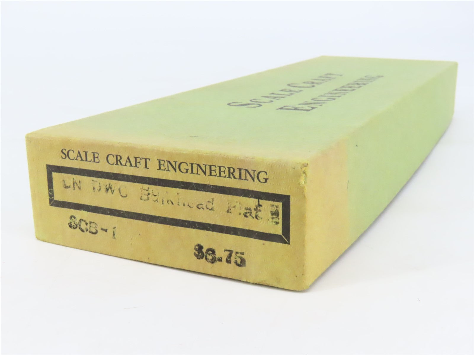 HO Scale-Craft Craftsman Kit #SCB-1 Undecorated DWC 70-Ton Bulkhead Flat Car