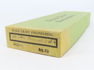 HO Scale-Craft Craftsman Kit #SCB-1 Undecorated DWC 70-Ton Bulkhead Flat Car
