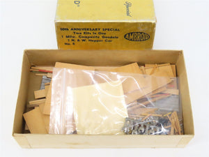 HO Scale Ambroid Craftsman Kit #8 Undecorated MILW Gondola & N&W Hopper