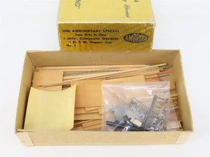 HO Scale Ambroid Craftsman Kit #8 Undecorated MILW Gondola & N&W Hopper
