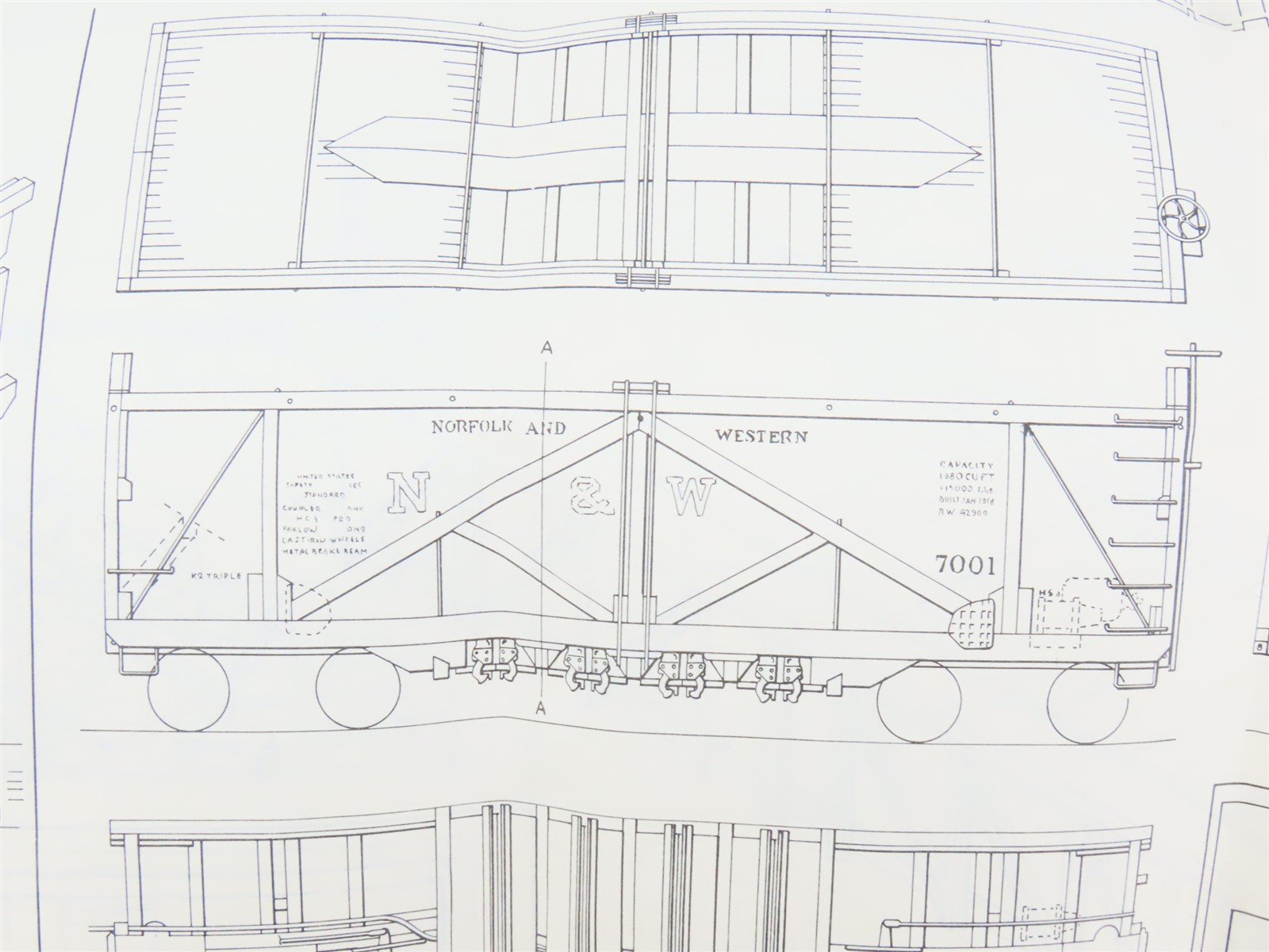HO Scale Ambroid Craftsman Kit #8 Undecorated MILW Gondola & N&W Hopper